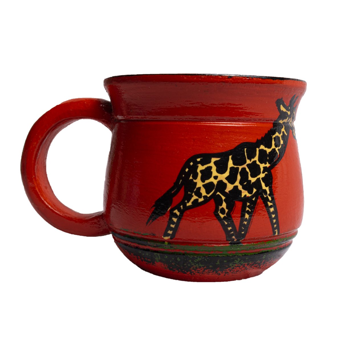 Handcrafted Red Giraffe Mug